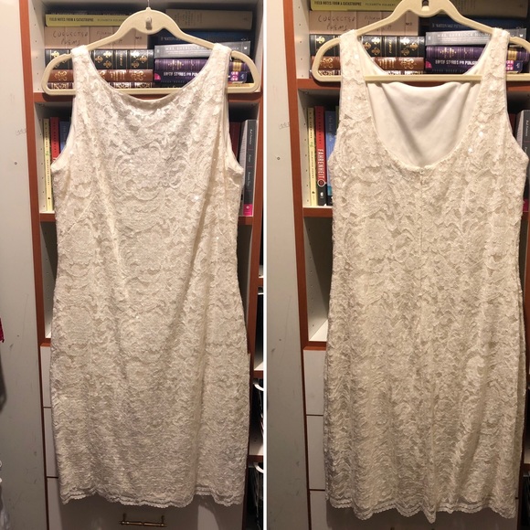 Lauren Ralph Lauren Dresses & Skirts - Ralph Lauren classic White sequin sheath dress Lauren Ralph Lauren Dresses & Skirts - Ralph Lauren classic White sequin sheath dress